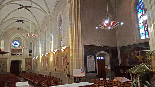 Chauffage de l'église de La Haye Fouassiére 4 Chauffage rayonnant de l'église de La Haye Fouassiere