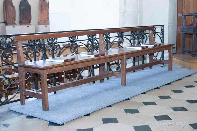 Laval : le chauffage revient à la cathédrale 6 Tapis-chauffant Cathedrale de Laval © (copyright) Diocèse de Laval