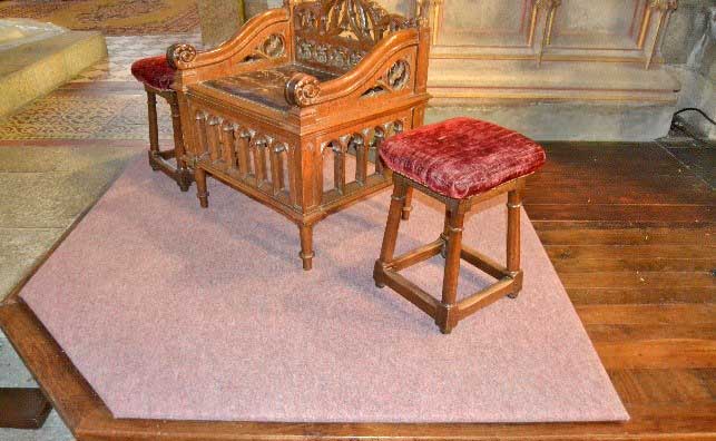 Siège de présidence Moquette acajou