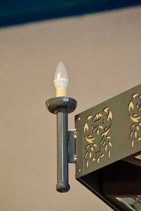 lustre éclairant sur mesure - détail