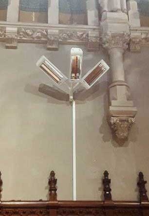 Réfection des installations électriques de l'église Saint Martin - Vertou (44) 16 Panneaux Radiants