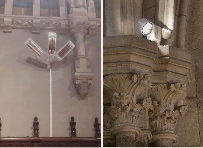 Réfection des installations électriques  de l'Eglise Saint Martin à Vertou