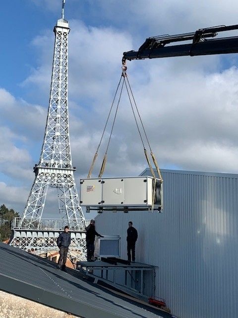 Chauffage d'une salle de drones 4 Centrale de Traitement d’air pour salle de drones